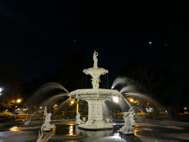 Savannah Fountain In Forsyth Park
